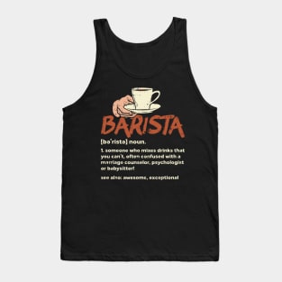 Barista Definition Tank Top